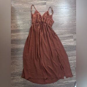 SHEIN Brown Maxi Dress